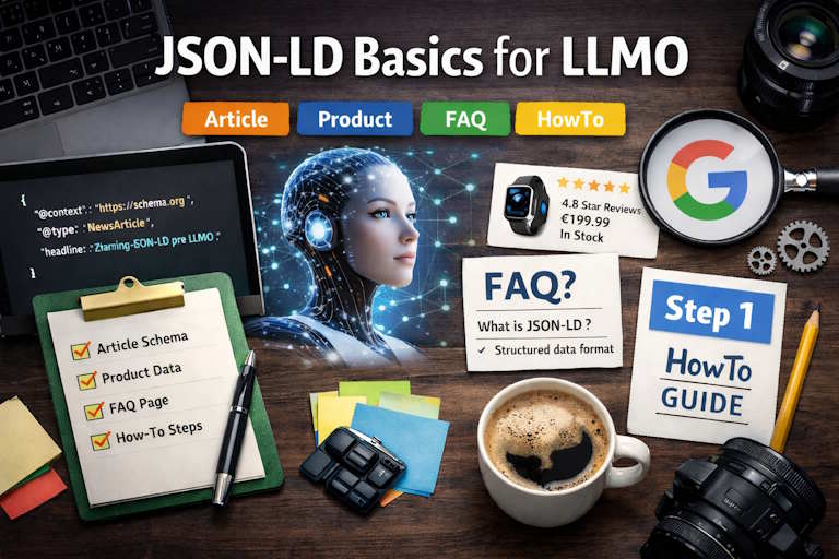 JSON-LD Basics for LLMO: Article, Product, FAQ and HowTo (Practical Guide)
