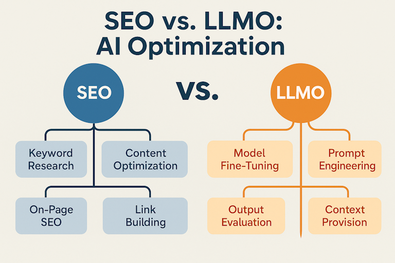 Rozdiel medzi SEO, LLMO a AI-Optimization: ako sa mení budúcnosť vyhľadávania